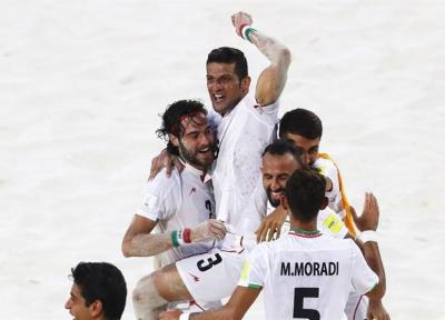 تیم ملی فوتبال ساحلی ایران در رتبه نخست آسیا و سوم دنیا