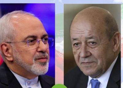 امروز انجام شد؛ رایزنی تلفنی ظریف با همتای فرانسوی اش پیرامون ایجاد ساز و کار های ویژه