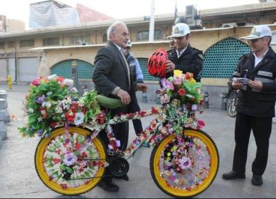 تقدیر از دوچرخه سواران محدوده بازار تهران