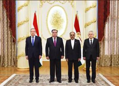 تقدیم استوارنامه سفیر جدید جمهوری اسلامی ایران به رئیس جمهوری تاجیکستان