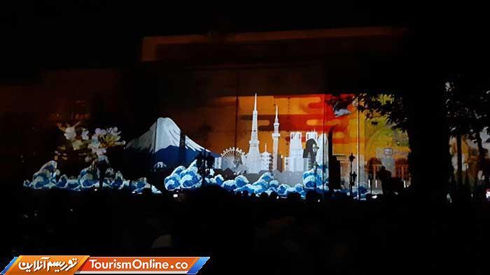 ژاپنی ها کاخ گلستان را نورباران کردند ، نورپردازی سه بعدی ژاپنی ها کاخ گلستان را نورباران کردند ، نورپردازی سه بعدی در تنها اثر ثبت جهانی تهران ، تصاویر