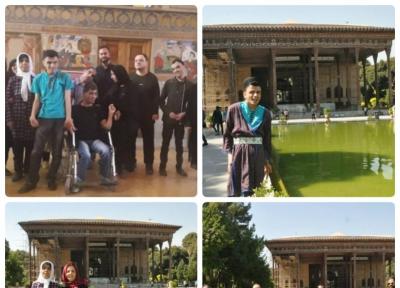 بازدید بچه ها معلول از مجموعه میراث جهانی چهلستون