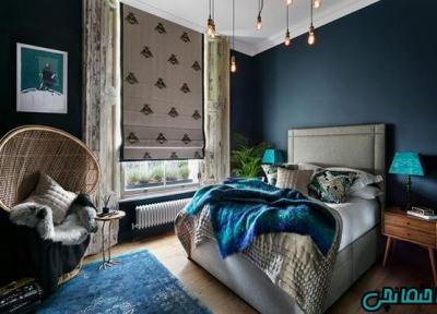 آبی، رنگی ایده آل برای اتاق خواب