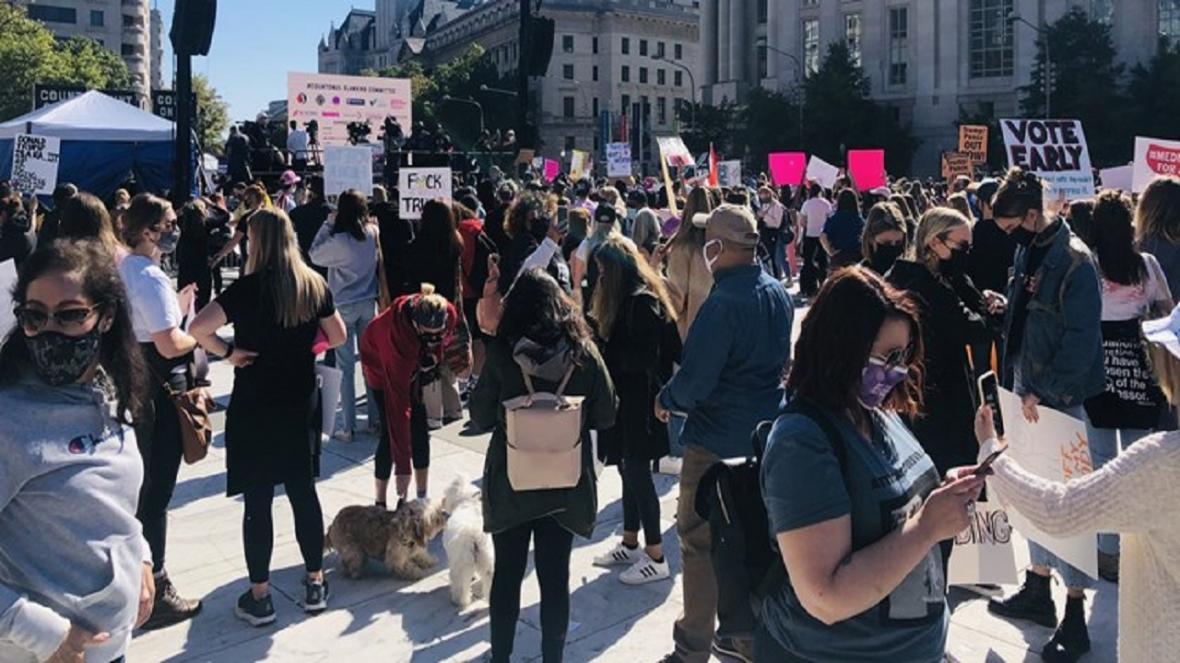 زنان واشنگتن علیه ترامپ تظاهرات کردند