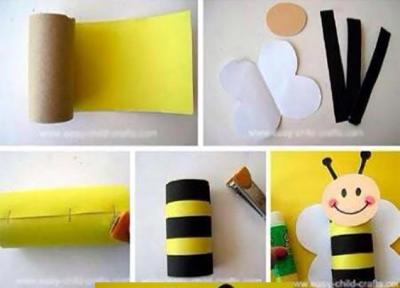 آموزش ساخت 6 کاردستی زنبور با وسایل مختلف