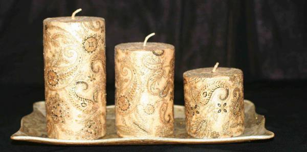 تزیین شمع با دستمال کاغذی؛ آموزش مدل های فانتزی و زیبا