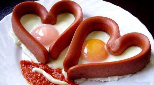 سوسیس تخم مرغ زیباترین صبحانه دنیا است اگر&hellip